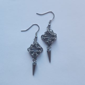 Ornate Diamond Spike Earrings (v2)