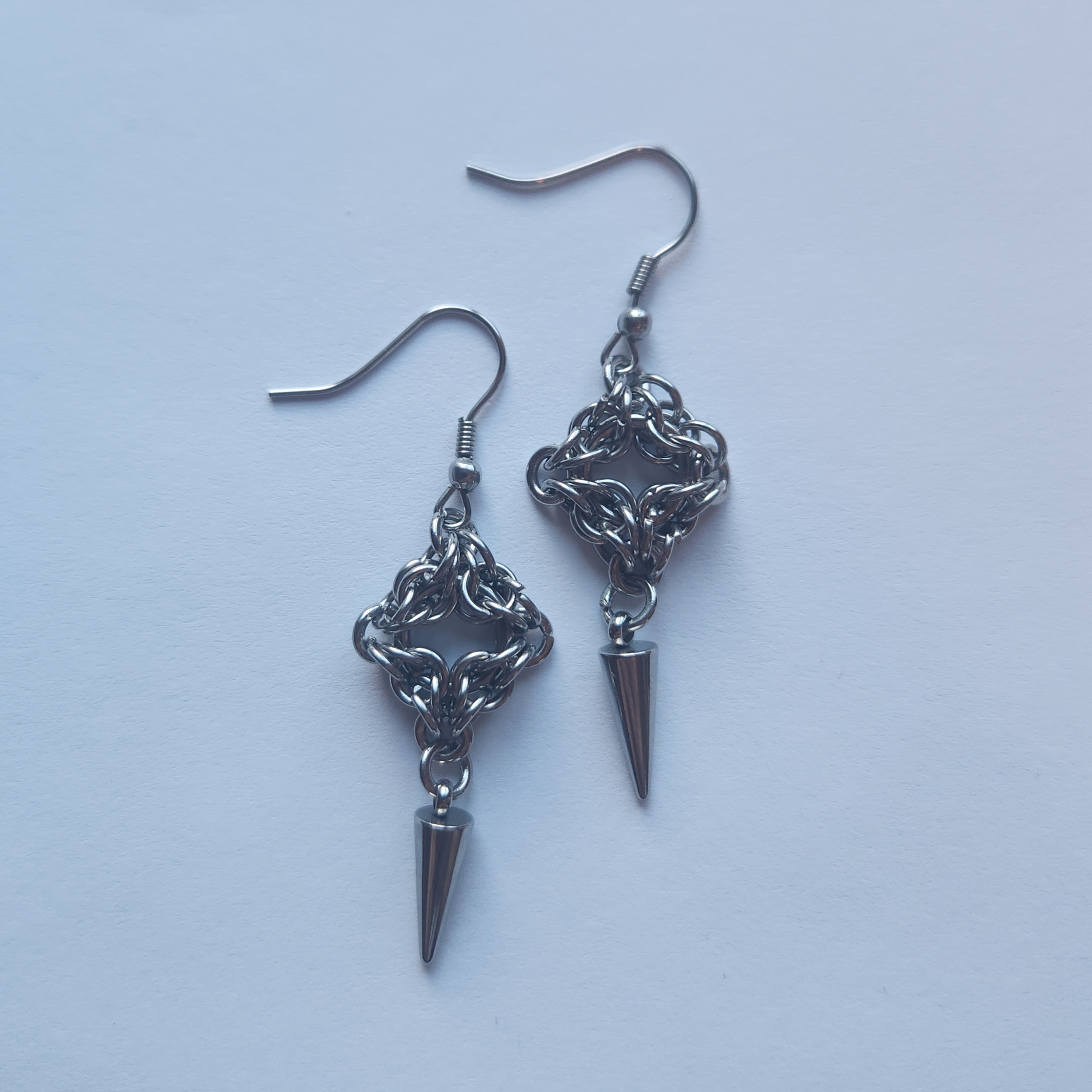 Ornate Diamond Spike Earrings (v2)