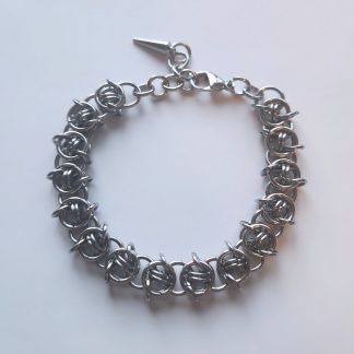 Barbed Helm Chainmaille Bracelet