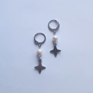 Starlit Pearl Drop Earrings