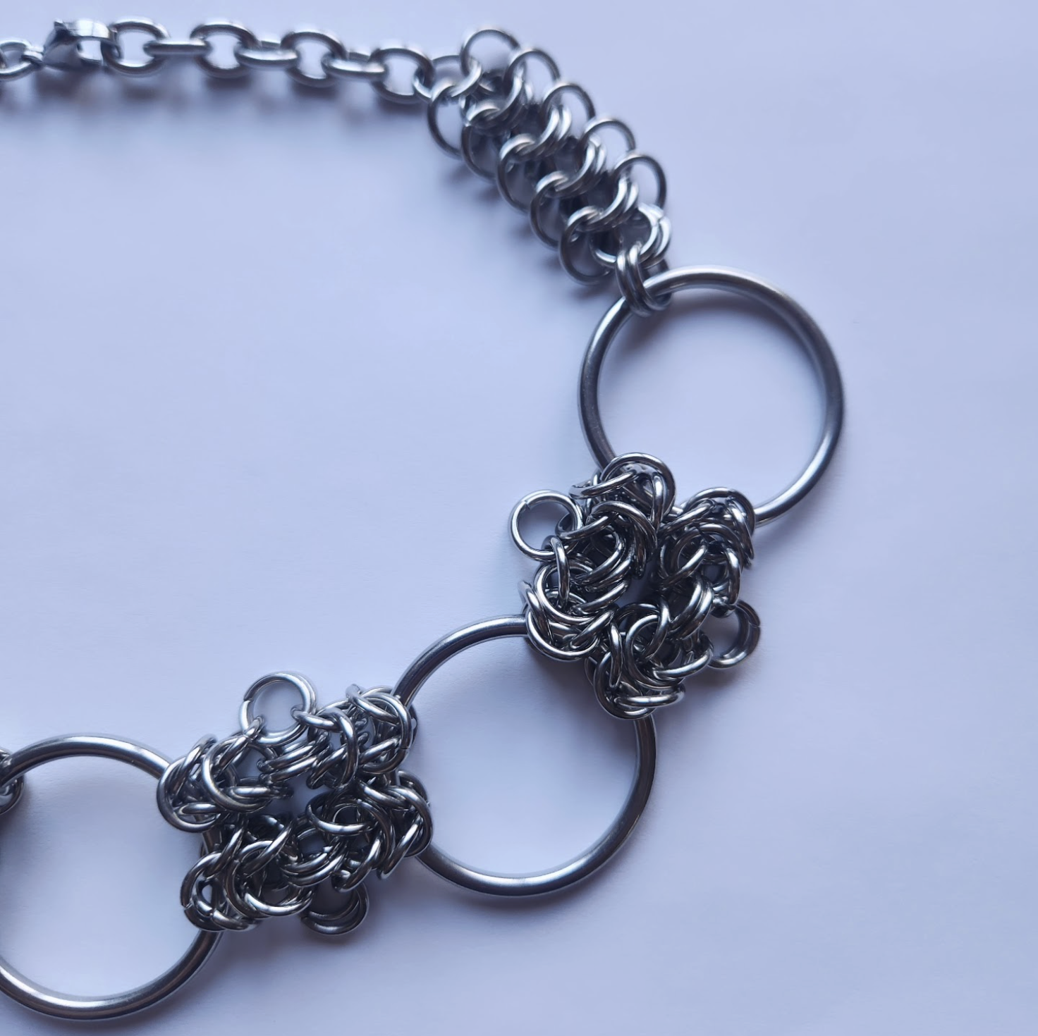 Steel Orbit Chainmaille Choker - Image 3