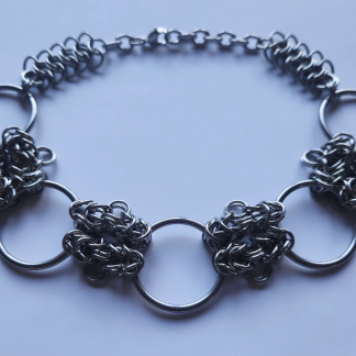 Steel Orbit Chainmaille Choker