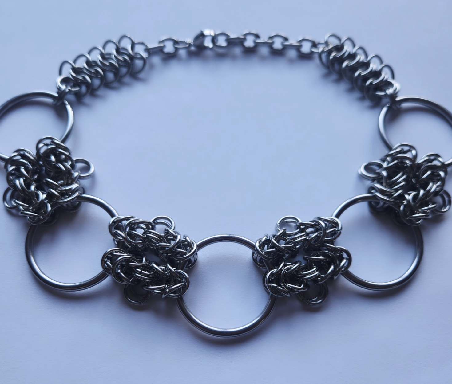 Steel Orbit Chainmaille Choker