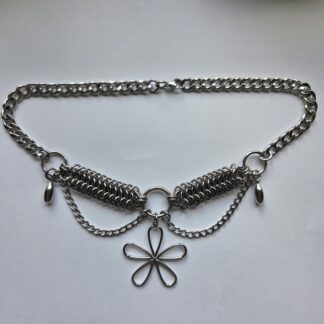 Steel Flower Necklace