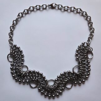 Chrome Wave Necklace