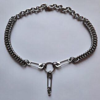 Half Persian Safety Pin Necklace